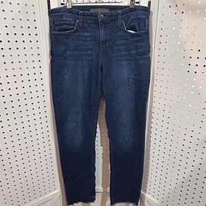 Joe's Jeans Dark Wash Distressed Frayed Hem Skinny‎ Jeans Women's Size 28